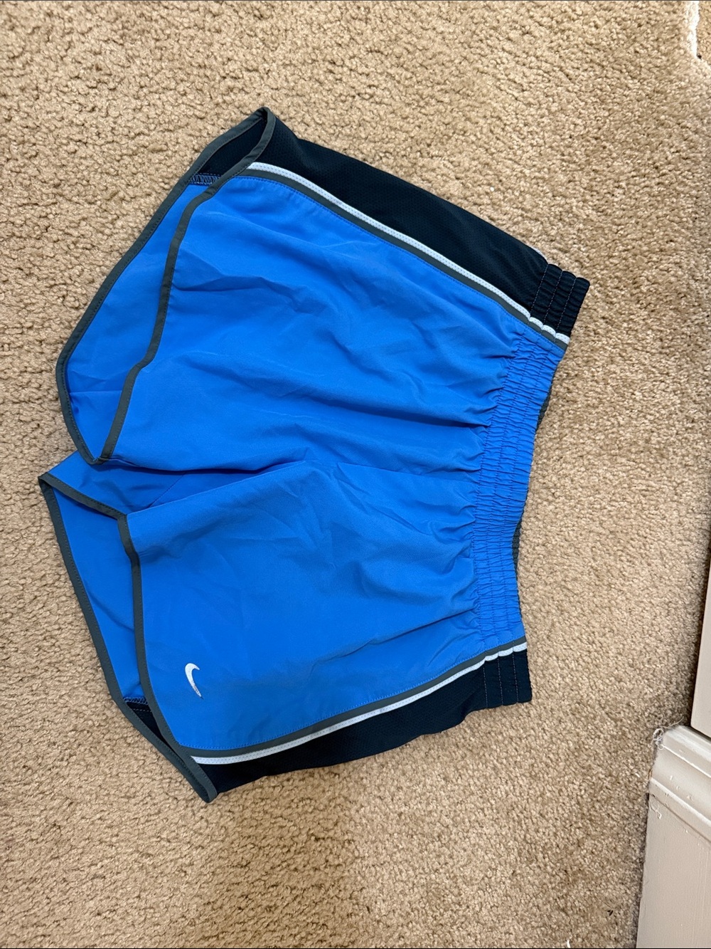 Nike Women’s Royal Blue Athletic Shorts with Black Trim